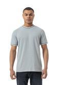 Rugatchi Yatay Çizgili Bisiklet Yaka T-Shirt
