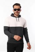 Rugatchi Kapüşonlu Kanguru Cep 3 İplik Sweatshirt