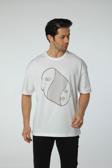 Rugatchi Baskılı Oversize Bisiklet Yaka T-Shirt