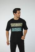 Rugatchi Baskılı Oversize Bisiklet Yaka T-Shirt