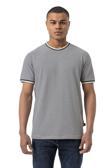 Rugatchi Yatay Çizgili Bisiklet Yaka T-Shirt