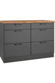 T Designo Pera 6 Çekmeceli -Mutfak Dolabı-Çok Amaçlı Dolap-Alt Modül-120Cm