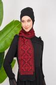Triko İpli Filistin Geleneksel Nakışlı Çocuk Unisex Atkı Takmı S300009