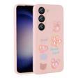 Galaxy A54 Kılıf Kabartma Figürlü Parlak Zore Toys Silikon Kapak