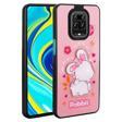 Xiaomi Redmi Note 9 Pro Kılıf Parlayan Kabartmalı İkonik Figürlü Zore Amas Silikon Kapak