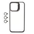 Apple iPhone 15 Pro Max Kılıf Kamera Lens Korumalı Standlı Zore Klon Lensli Kapak