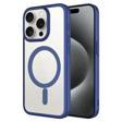 Apple iPhone 15 Pro Max Kılıf Wireless Şarj Özellikli Sert PC Zore Mat Riksos M-safe Kapak