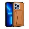 Apple iPhone 13 Pro Kılıf Kartlıklı Standlı ​Pu Deri Zore Memo Kapak