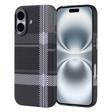 Apple iPhone 16 Kılıf M-safe Şarj Özellikli Karbon Fiber Görünümlü Zore Nekst Kapak