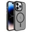 Apple iPhone 13 Pro Kılıf Mat Arka Yüzey Wireless Şarj Özellikli Zore Flet M-safe Kapak