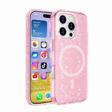 Apple iPhone 16 Pro Max Kılıf M-safe Şarj Özellikli Parlayan Simli Saydam Renkli Zore Allstar Kapak