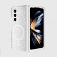 Galaxy Z Fold 6 Kılıf M-safe Şarj Özellikli Parlayan Simli Saydam Renkli Zore Allstar Kapak