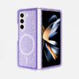 Galaxy Z Fold 6 Kılıf M-safe Şarj Özellikli Parlayan Simli Saydam Renkli Zore Allstar Kapak