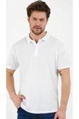 Tynemode Regular Fit Beyaz Erkek Polo Yaka T-Shirt - Erkek Tşört