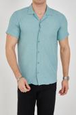Enzim Jeans Erkek Slim Fit Polycotton Kısa Kol Gömlek