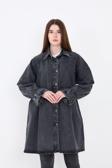 Enzim Jeans Kadın Oversize Kot Ceket