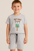 Erkek Çocuk Palm Beach Baskılı Şortlu Penye Takım