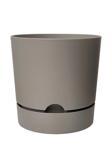 Bidünya 9 Litre Antrasit Begonya Saksı Tabaklı Dekoratif Mat Plastik Saksı