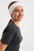 Kadın Çift Taraflı Kullanım Alternatifli Pamuklu Penye Kaymaz Hafif Spor Saç Bandı Bandana