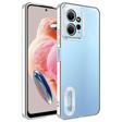 Xiaomi Redmi Note 12 4G Kılıf Kamera Korumalı Logo Gösteren Zore Omega Kapak