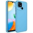 Xiaomi Redmi 10C Kılıf Metal Çerçeve ve Buton Tasarımlı Silikon Zore Luna Kapak