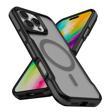 iPhone 16 Pro Max Kılıf M-safe Şarj Özellikli Renkli Kenar Airbag Şeritli Lamer Kılıf