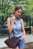 Kadın El ve Omuz Kullanımlı Çıkarılabilir Cüzdanlı Modern Kesim Shopper Çanta