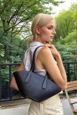 Kadın El ve Omuz Kullanımlı Çıkarılabilir Cüzdanlı Modern Kesim Shopper Çanta