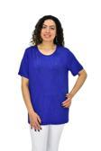 Kadın Viskon Taşlı Kısa Kol Bluz BGL-ST04679