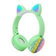 Zore CXT-950 RGB Led Işıklı Kedi Kulağı Band Tasarımı Ayarlanabilir Katlanabilir Kulak Üstü Bluetoot
