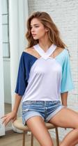 Kadın Dekolte Pencere Detaylı Kısa Kollu T-Shirt