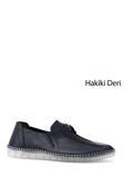 Kadın Lacivert Hakiki Deri Comfort Ayakkabı