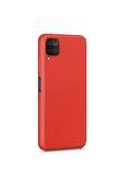 Buffay Samsung Galaxy M12 Premium Silikon Kılıf Bordo