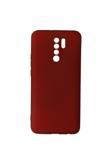 Buffay Xiaomi Redmi 9 Premium Silikon Kılıf Bordo