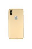 Buffay Iphone Xs Max Uyumlu  Premium Silikon Kılıf Gold