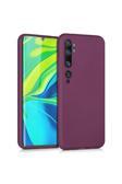 Buffay Xiaomi Mi Note 10 Premium Silikon Kılıf Mor