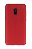 Buffay Samsung Galaxy A8 2018 (A530) Premium Silikon Kılıf Bordo