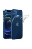 Buffay Iphone 12 Pro (6.1'') Uyumlu Premium Silikon Kılıf Şeffaf