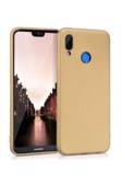 Buffay Huawei P20 Lite Premium Silikon Kılıf Gold