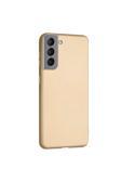 Buffay Samsung Galaxy S21 Premium Silikon Kılıf Gold