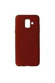 Buffay Samsung Galaxy A6 Plus+ Premium Silikon Kılıf Bordo