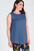 Curvy Trend Kolsuz Viskon Basic Bluz