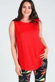 Curvy Trend Büyük Beden Kolsuz Viskon Basic Bluz