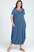 Curvy Trend Jumbo Kısa Kol Elbise