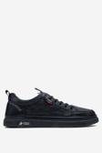 MARCOMEN Erkek Rahat Taban Lastik Bağcıklı Sneaker Gerçek Deri MC 19039 SİYAH