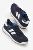 Tonny Black Unisex Lacivert Termo Taban Çift Şeritli Bağcıklı Spor Ayakkabı