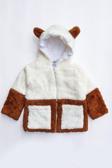 İpek Atlas Kız Erkek Bebek Ve Çocuk Müslin Astarlı Ayıcıklı Peluş Mont
