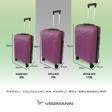 Vegmann Tartılı Scavel Violet 3 lü Valiz Seti