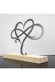 Colorfull Worlds Infinity Heart Sonsuz Kalp Metal Masa Ve Raf Dekoru