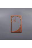 Colorfull Worlds Altın Oran Fibonacci Spiral Eşsiz Modern Metal Duvar Dekoru